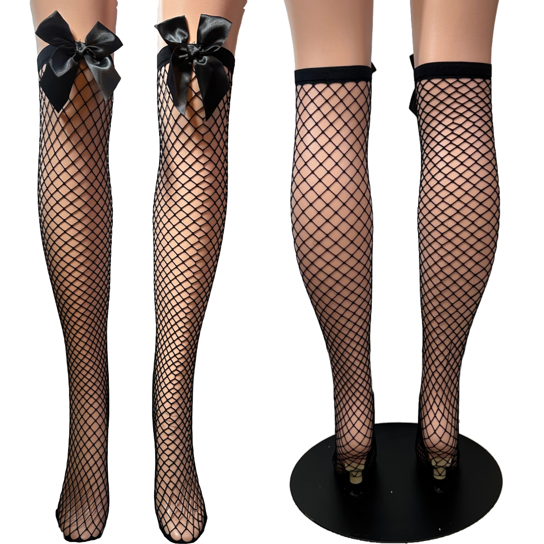 Brat Fishnet Knee High Socks