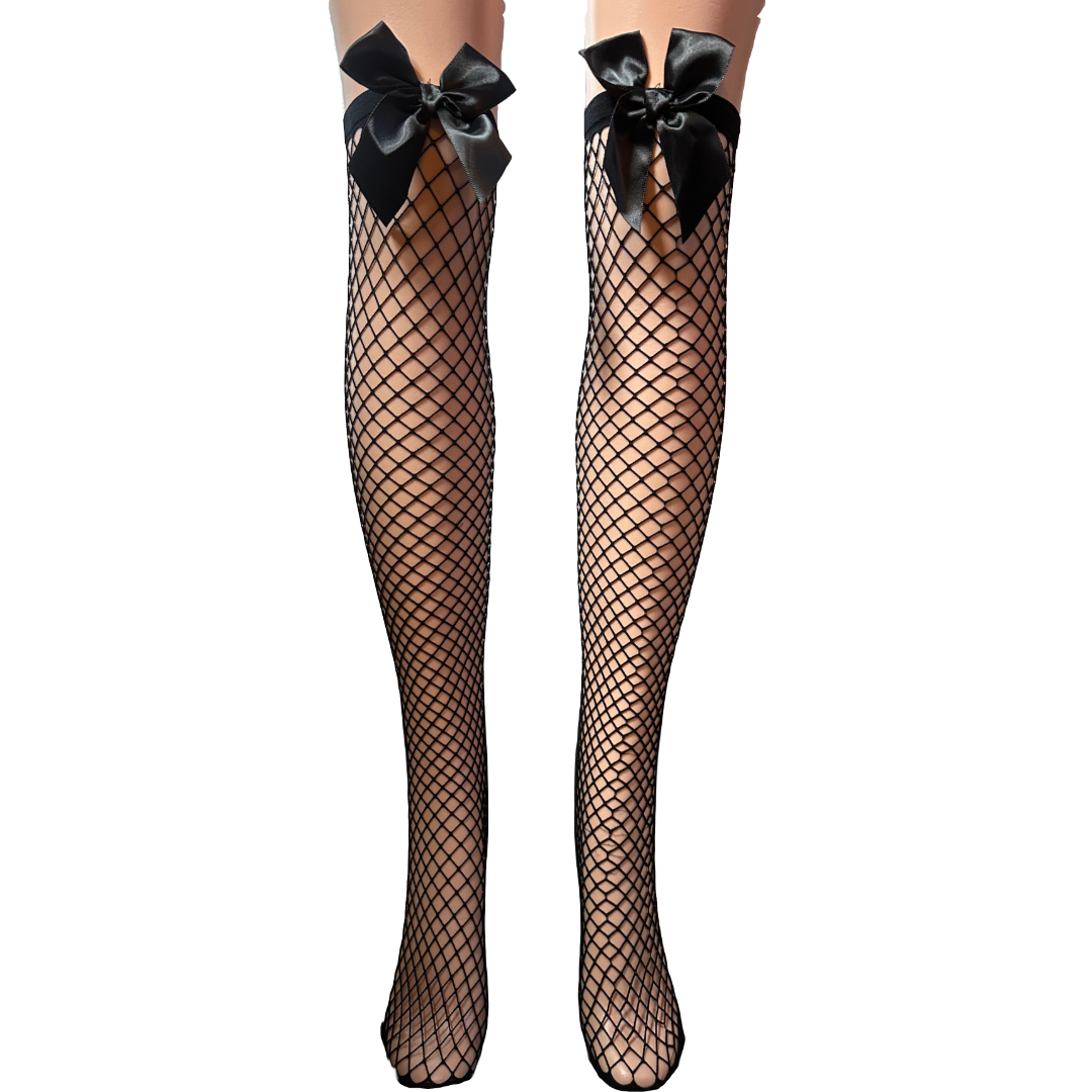 Brat Fishnet Knee High Socks